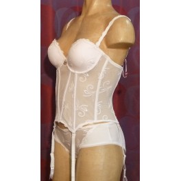 Guépière Bustier  Célébration Blanc By Luna Mariage