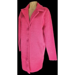 Manteau Lainage Fuschia Etyvilu By Etymologie
