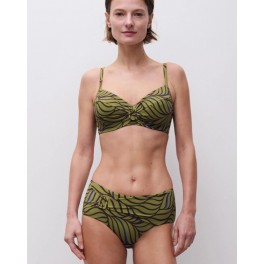 Maillot De Bain 2 Pièces Soutien Gorge Armatures Shorty Coffee Leaves By Chantelle