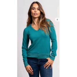 Pull Over Maille Col V Toucher Cachemire By MUSA MIA