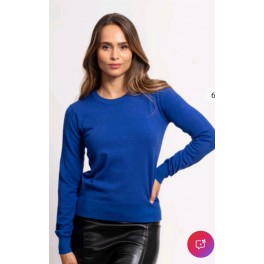 Pull Over Maille Col Rond Toucher Cachemire By MUSA MIA