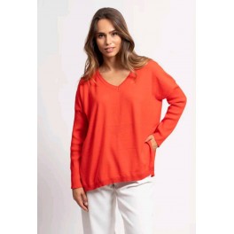 Pull Over Size Maille Col Rond Toucher Cachemire By MUSA MIA